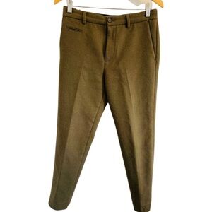 Club Monaco Khaki Chinos for Men-Wool Blend
